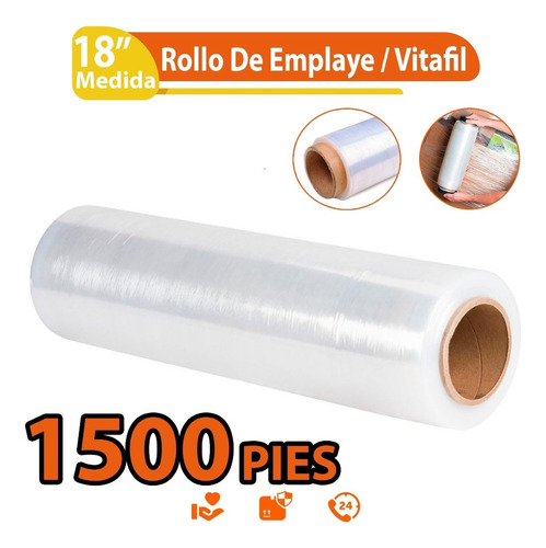 1 Rollo De Playo Emplaye Polistretch 1500 Pies
