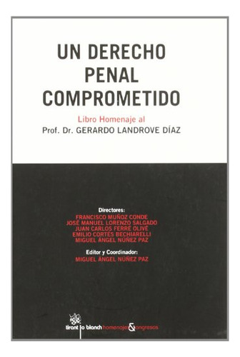 Libro Un Derecho Penal Comprometido De Francisco Muñoz Conde