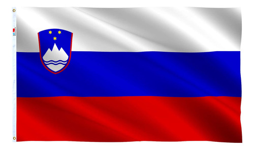 Bandera De Eslovenia Grande De 3 X 5 Pies, Poliéster Tejido