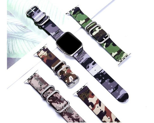 Correa Camuflaje Para Apple Watch Hombre Caballero Rudo Dama