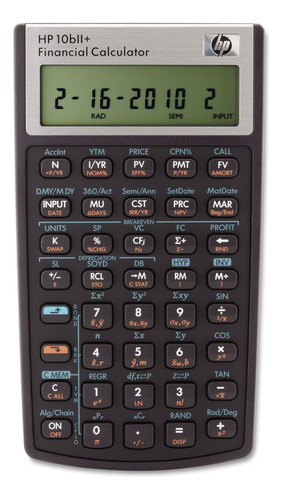 Calculadora Financiera Hp 2716570 10bii+, Pantalla Lcd De