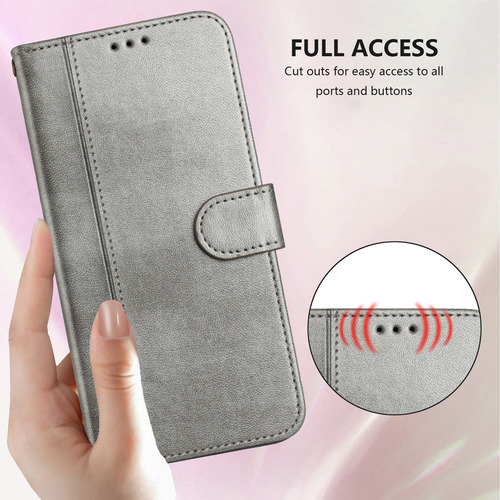 Funda Tipo Cartera De Piel Para La Serie Blu Con Tarjetero, Función Atril Y Funda Con Correa Para La Muñeca