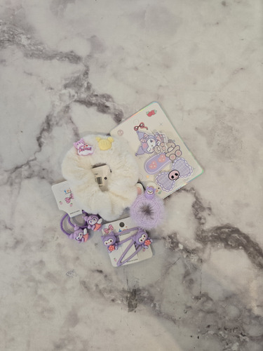 Mini Set Accesorios De Pelo Sanrio Violeta