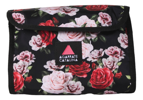 Cartuchera Multiple Con Abrojo Estampado Agarrate Catalina Color Bloom Rose
