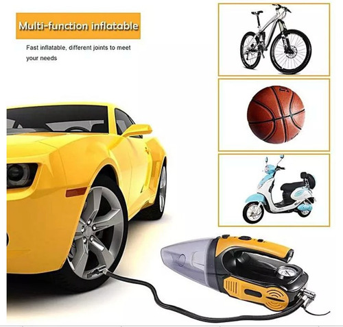 Imagen 3 de 6 de Aspiradora Y Compresor De Aire Para Auto 120 Watts Potente