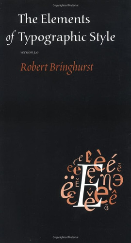 Libro: The Elements Of Typographic Style