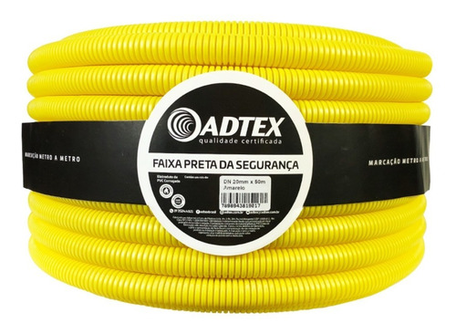 Conduíte Corrugado E|etroduto 3/4 50 Metros Amarelo - Adtex