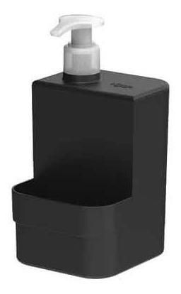 Dispenser P/detergente E Esponja Trium Compact 500 Ml Preto