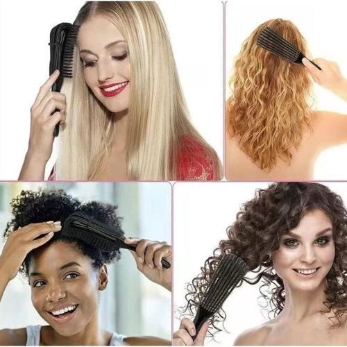 Escova De Cabelo Polvo Pentea Emaranhado Encaracolado Normal Cor Rosa