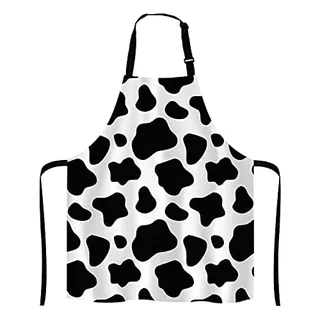 Cow Apron For Women And Men, Black And White Cow Patter...