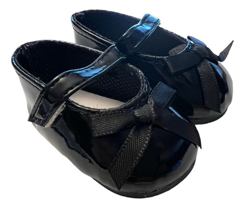 Black Bow Mary Jane - Zapatos Para Muñecas Americanas De 1.