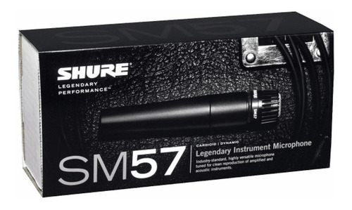 Imagen 7 de 10 de Micrófono Dinámico Shure Sm57 Para Instrumentos Y Voces