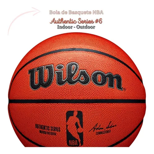 Bola Basquete Authentic Series Nba 9 Anos+ Indoor Outdoor #6