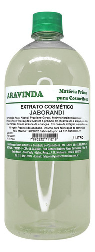 Extrato Glicolico De Jaborandi Para Cosmetico Sabonete Litro