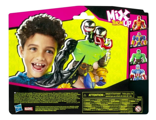 Figura De Acción Spiderman Mixmashers Venom Hasbro