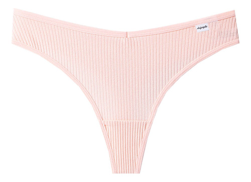 Tanga De Algodón Con Tanga Para Mujer, Bragas Con Cintura En
