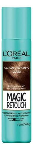Kit Tintura L'Oréal Paris  Magic retouch tono castaño claro para cabello