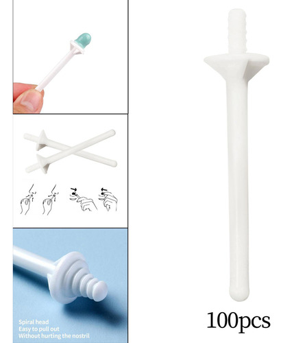 Ha Remoção De Pêlos Do Nariz Nariz Varas 100pcs Branco