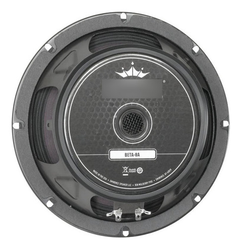 Bocina Suelta 8  Eminence Beta 225w Rms 95.1 Db Beta-8