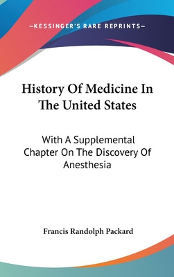 Libro History Of Medicine In The United States: With A Su...