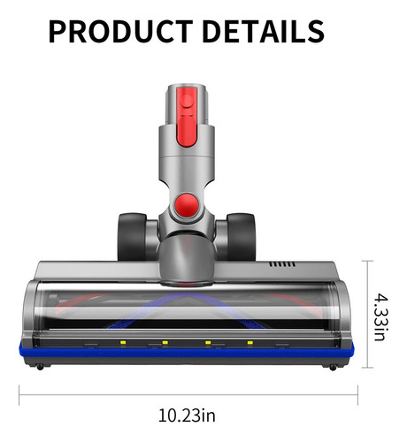 Cabezal De Cepillo De Suelo Para Dyson V7 V8 V10 V11 V15 Con