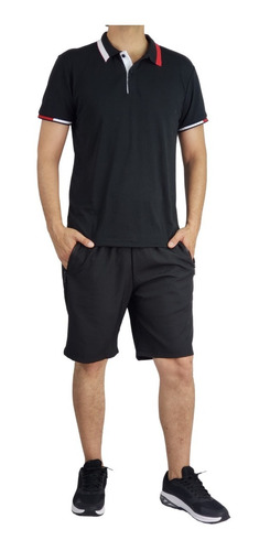 Conjunto Hombre Short Polera. Deportivo. Casual. Ff