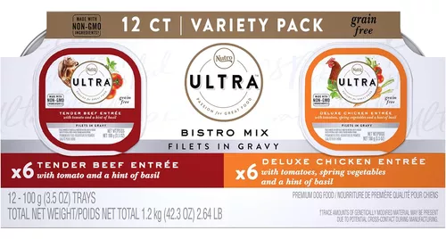 Nutro Ultra Grain Free Adult Soft Wet Dog Food Filets In Gra | Envío gratis