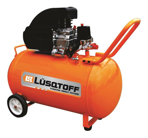 Compresor de aire eléctrico Lüsqtoff LC-25100 monofásico 100L 2.5hp 220V 50Hz naranja