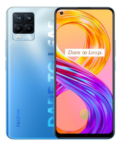 Imagem 1 de 5 de Realme 8 Pro Dual SIM 128 GB infinite blue 8 GB RAM
