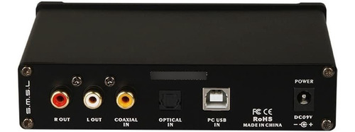 Smsl M6 Convertidor De Audio Digital A Analógico Dac Usb Con