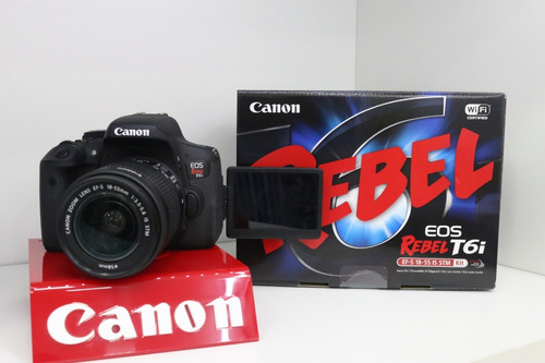 Canon T6i Com18-55 Stm Lacrada /pronto Entrega