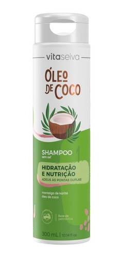 Imagem 1 de 1 de Shampoo Hidratação Óleo De Coco 300ml Vita Seiva