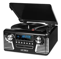 Comprar Tocadisco Retro Vinilos Usb Aux Mp3 Bluetooth Cd + Radio 