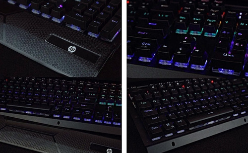 Teclado Gamer Mecanico Hp Gk500 Rgb Switch Azul - Superplay