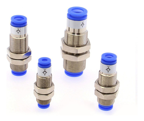 2 Empuje Para Conectar El Conector De Unión Del Mamparo 4mm