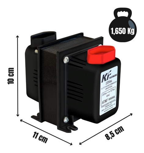 Imagem 5 de 5 de Transformador 1050va Bivolt 110v Para 220v E 220v Para 110v