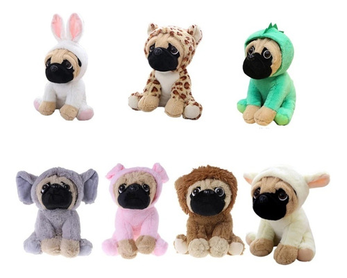 Peluche Perro Pug Suave Afelpado Niños Juguete Cute Kawaii