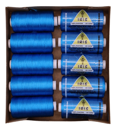 Caja Seda Amarilla Hilosiris (caja Con 10 Tubos De 25gr C/u) 934