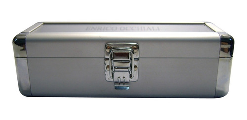 Imagen 1 de 4 de Estuche Aluminio Tapa Vidrio Anteojos Accesorios Bijouterie