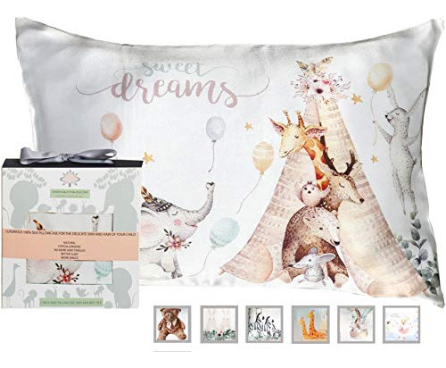 Funda De Almohada Niños Pequeños 100% Seda Natural - ...