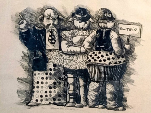 Figuras, Litografía De Ricardo Rios Cichero. (Usado)