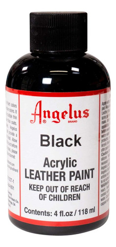 Pintura Acrílica Angelus 4 Oz ( 1 Pieza ) Color Black