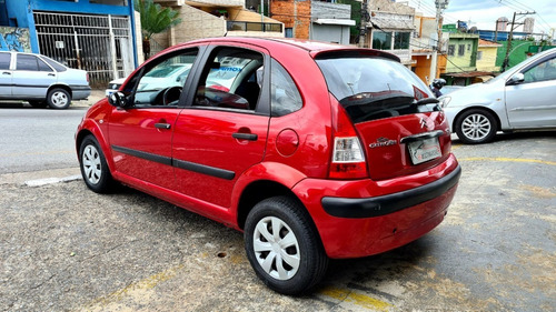 Citroen C 3 Glx 1.4 Completo - Ano 2008 - Flex - Vermelho