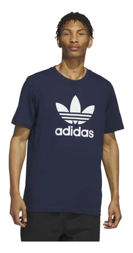 Camiseta adidas originals trefoil azul cheap
