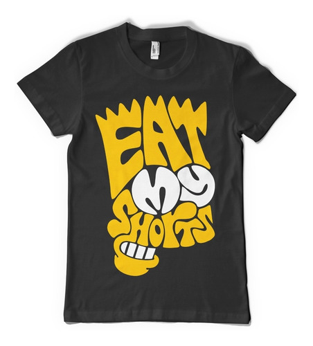 Bart Simpson Remera Eat My Shorts - Color Animal