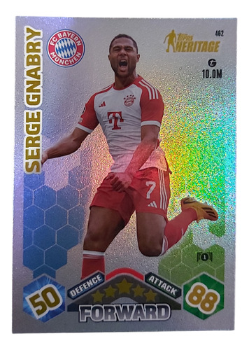 Carta Serge Gnabry Heritage Match Attax Season 2023-2024