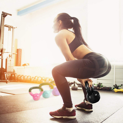 Juego De Kettlebells Recubiertos De Vinilo 11 A 48 Kg
