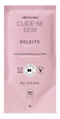 comprar Boticário Cuide-se Bem Deleite Refil Creme Para Mãos 40g