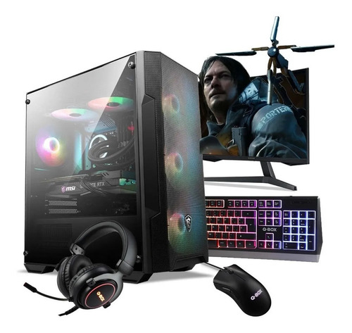 Imagen 1 de 4 de Pc Armada Nsx Gaming I5 10400f 16gb 480ssd Gtx 1650 Ventus