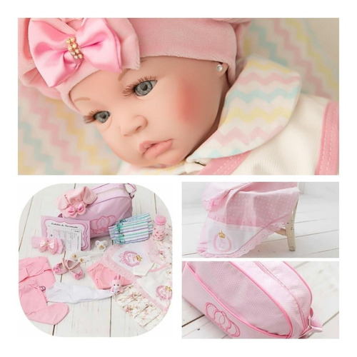 Bebe Reborn Realista Princesa Membros Silicone - Bolsa Luxo